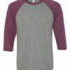 BELLA_+_CANVAS_3200_Grey-_Maroon_Triblend_Front_High